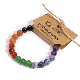 4x Bracelet de puissance - Pierres des chakras