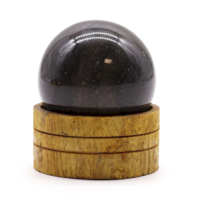 Sphère en cristal de gemme 50 mm - Agate océanique avec support