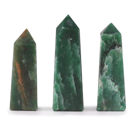 Pointes Obélisques en Gemme env. 5 cm – Jade Indien