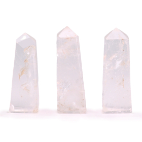 Pointes Obélisques en Gemme env. 5 cm – Quartz Clair