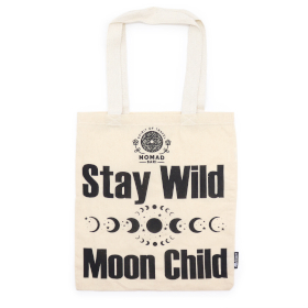 10x Sac en tissu Iconic Tote Bag - Reste Sauvage, Enfant de la Lune - Coton naturel
