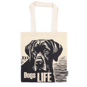 10x Sac en tissu Iconic Tote Bag - Vie de Chien - Coton naturel