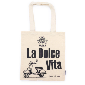 10x Sac en tissu Iconic Tote Bag - La Dolce Vita - Coton naturel