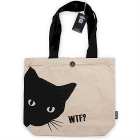 Sac en tissu Iconic Tote Bag - Chat Noir - Coton naturel