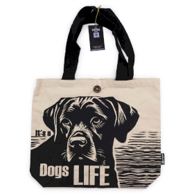Sac en tissu Iconic Tote Bag - Vie de Chien - Blanc coton naturel