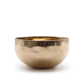 Petit bol chantant fait main en métal brillant – (env. 550g) – 13 cm