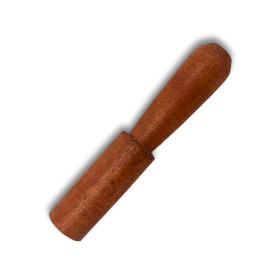 Bâton en bois – 13 cm – Poignée sculptée – sans cuir