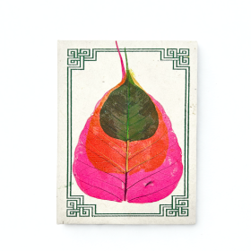 Carnet moyent papier Lokta feuille de Bodhi (assortiment)