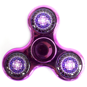 12x Fidget Spinner en métal – Violet & Roses