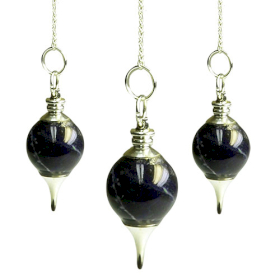 3x Pendule Sphère - Sodalite