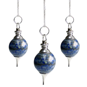 3x Pendule Sphère - Lapis