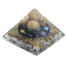 Pyramide d\'orgonite - Reiki de minuit - 70 mm