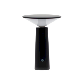 Lampe Tactile - Champignon Noir - Réglable - Motif Lumineux USB (C) - Rechargeable (2000 W)