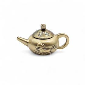 3x Feng Shui Fortune - Théière Porte-Bonheur avec Rotation de Dés