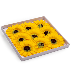 9x Fleur de Savon - Tournesols Géants - (14 cm)