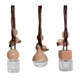 12x Diffuseur voiture à suspendre 8 ml (3 modèles x 4) - Transparent