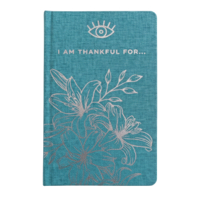 Journal de gratitude rigide 120 pages Bleu & Argent
