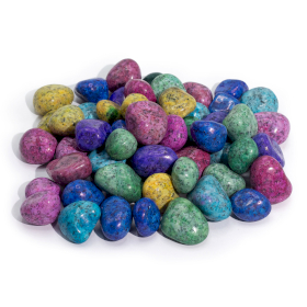 Pierre dalmatienne indienne traitée vrac – 1 kg (env. 70 pierres)