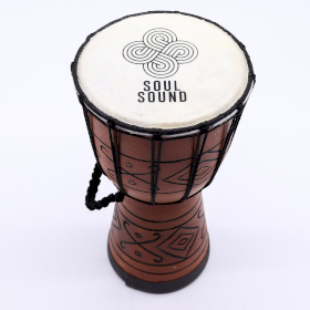 Petit Tambour Djembe Pro - Soul Sound (grave) - Petit 30 cm (15 cm diamètre)
