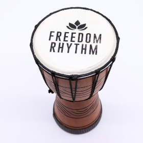 Petit Tambour Djembe Pro - Freedom Rhythm (aigu) - Petit 30 cm (15 cm diamètre)