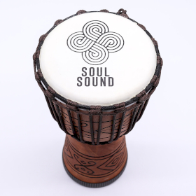 Tambour Djembe Pro Moyen - Soul Sound (grave) - Moyen 40 cm (18 cm diamètre)