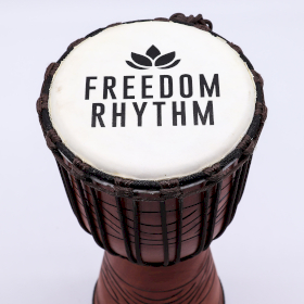 Tambour Djembe Pro Moyen - Freedom Rhythm (aigu) - 40 cm (18 cm diamètre)