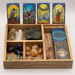 AW Artisan - Grossiste en Boîtes de Tarot en Bois de Manguier avec Porte-Cartes