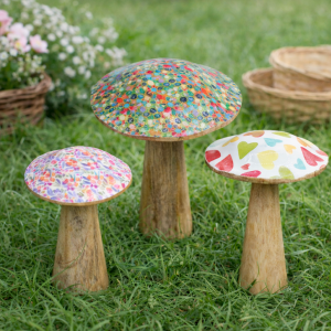 Grossiste champignon en bois décoration