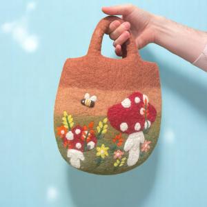 Paniers pour chasse aux oeufs en Feutre Artisanaux du Népal 