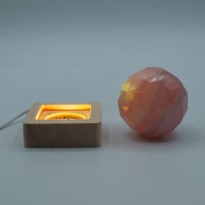 Socles LED USB en Bois pour Cristaux et Objets Déco