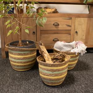 Paniers Naturels en Jonc de Mer & Fibres Végétales