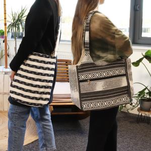Sacs Jacquard naturels en gros – Artisanat tissé main style nomade