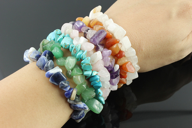 Bracelets en Éclats de Pierres semi-précieuses - AWArtisan France 