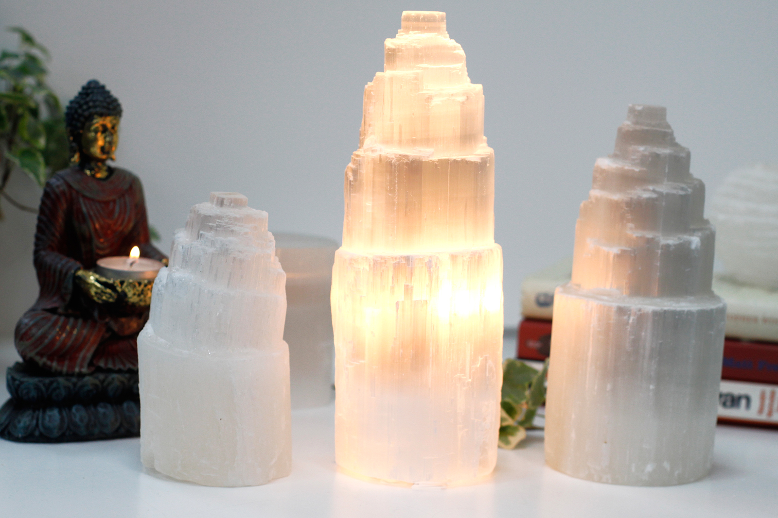 Lampes en sélénite véritable de gamme grossiste