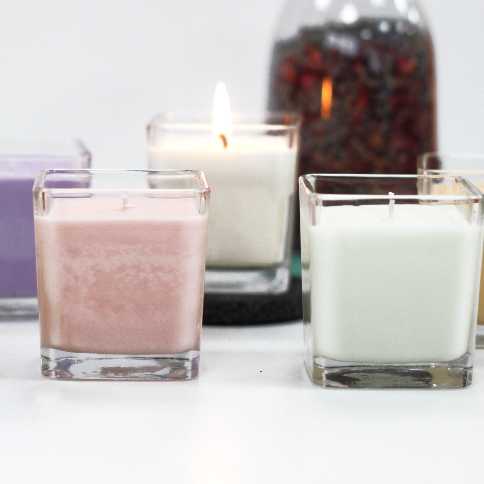 Bougies à la Cire de Soja Sans Étiquettes - AWArtisan France
