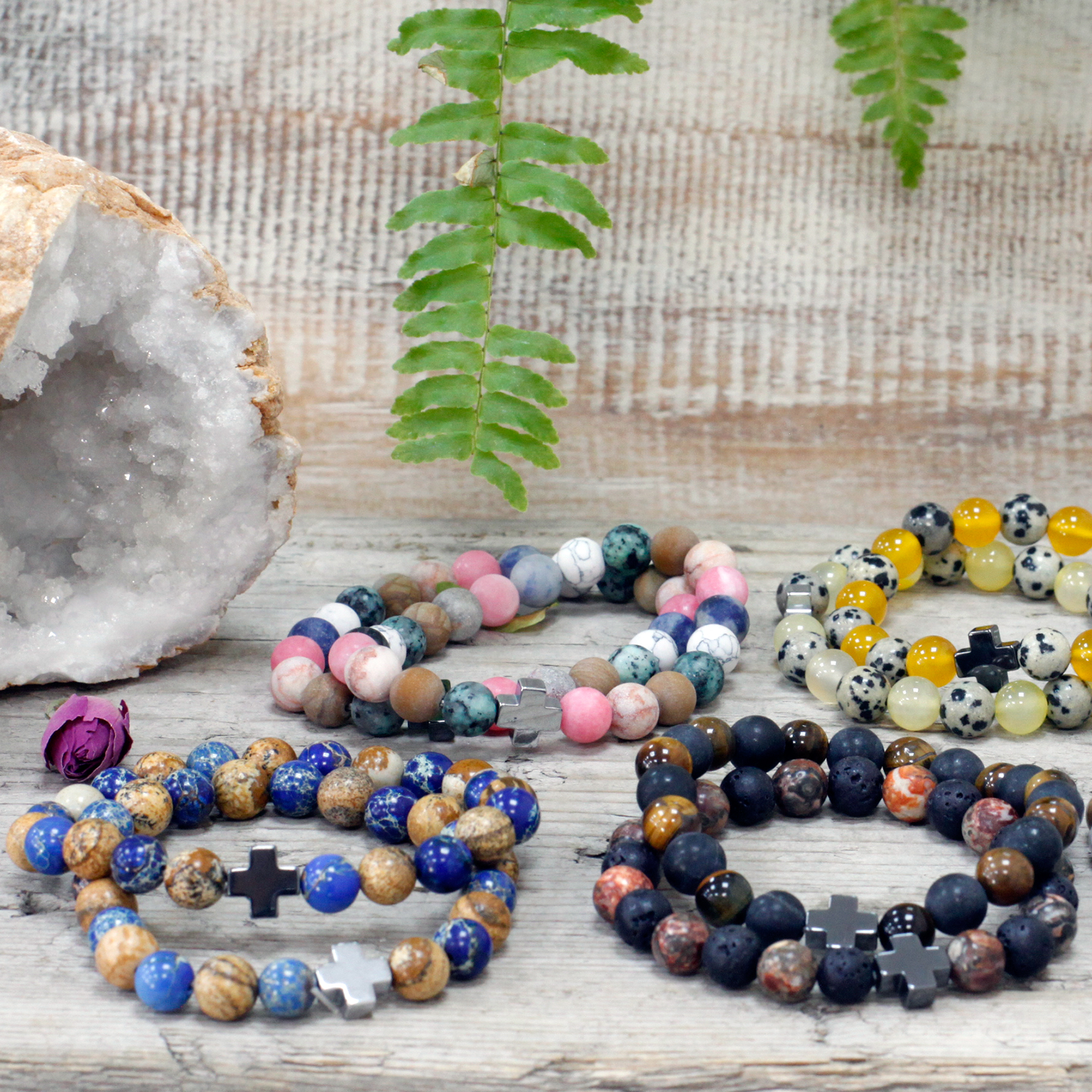 Vente en gros de bracelets d'amitié en gemme
