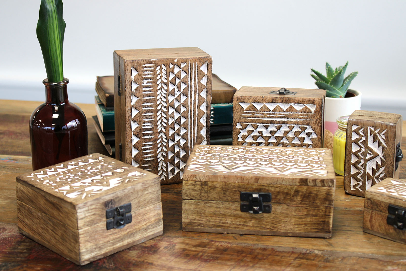 Boites en Bois Blanchi - AWArtisan France