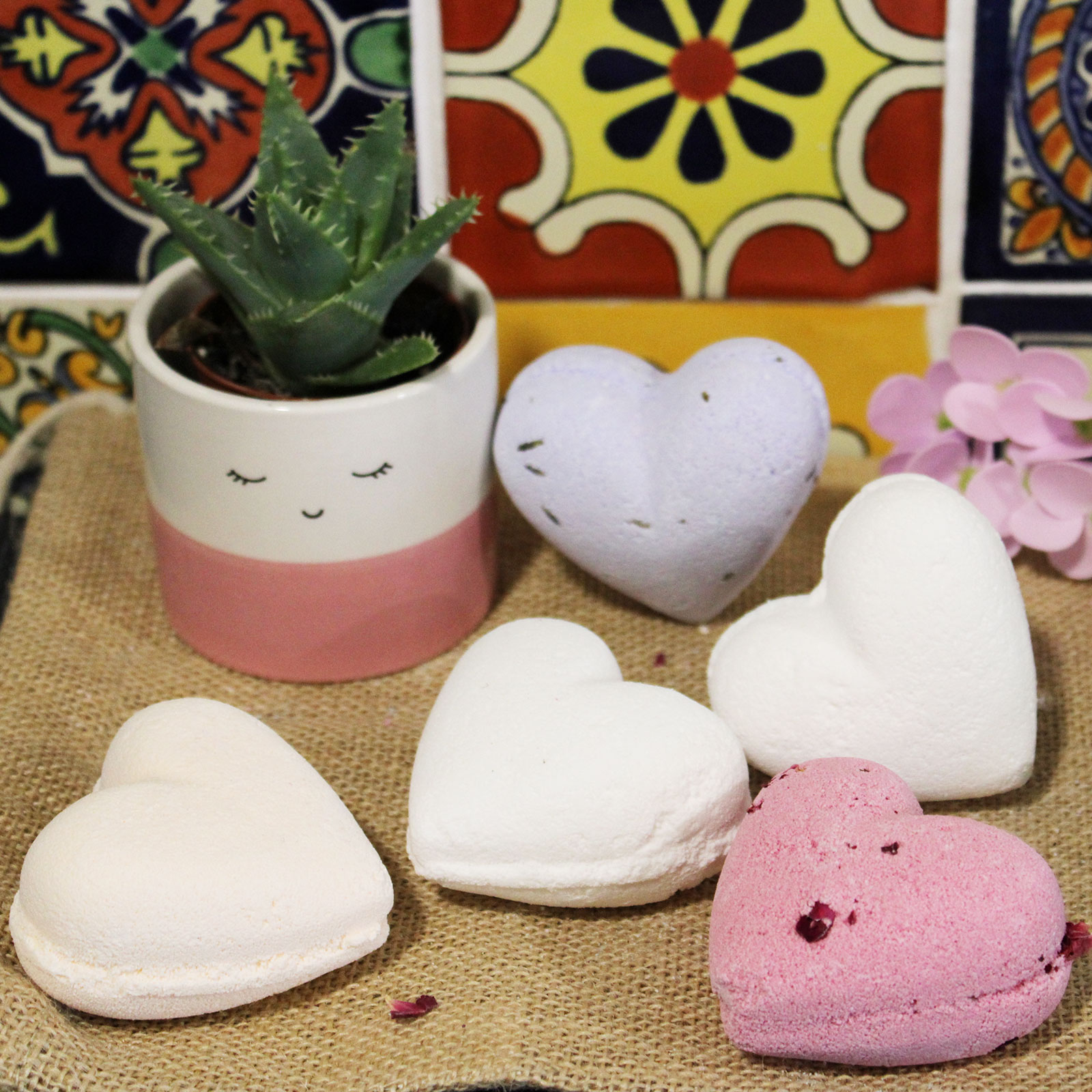 Boules de Bain en Coeur - AW Artisan France