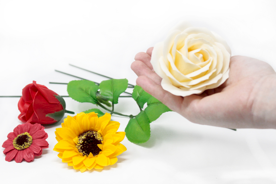 Fleurs de Savon & Accessoires pour Bouquets DIY