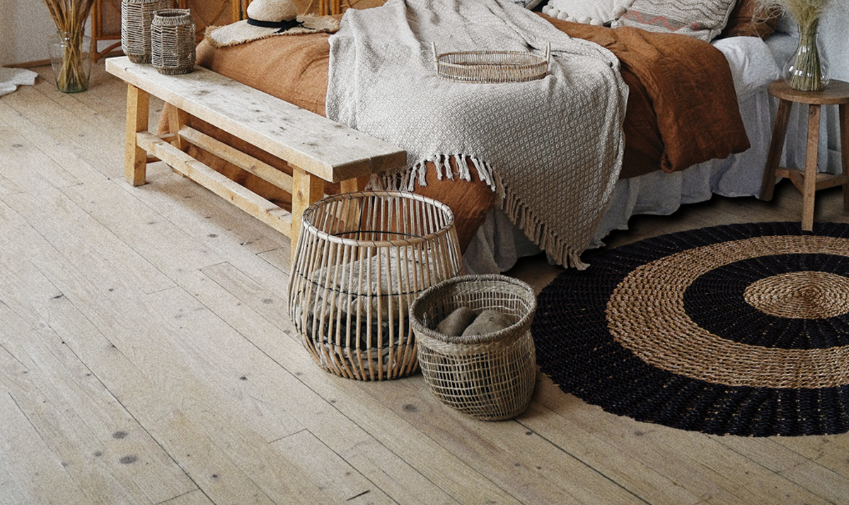 Tapis tressés en jonc de mer - AW Artisan France