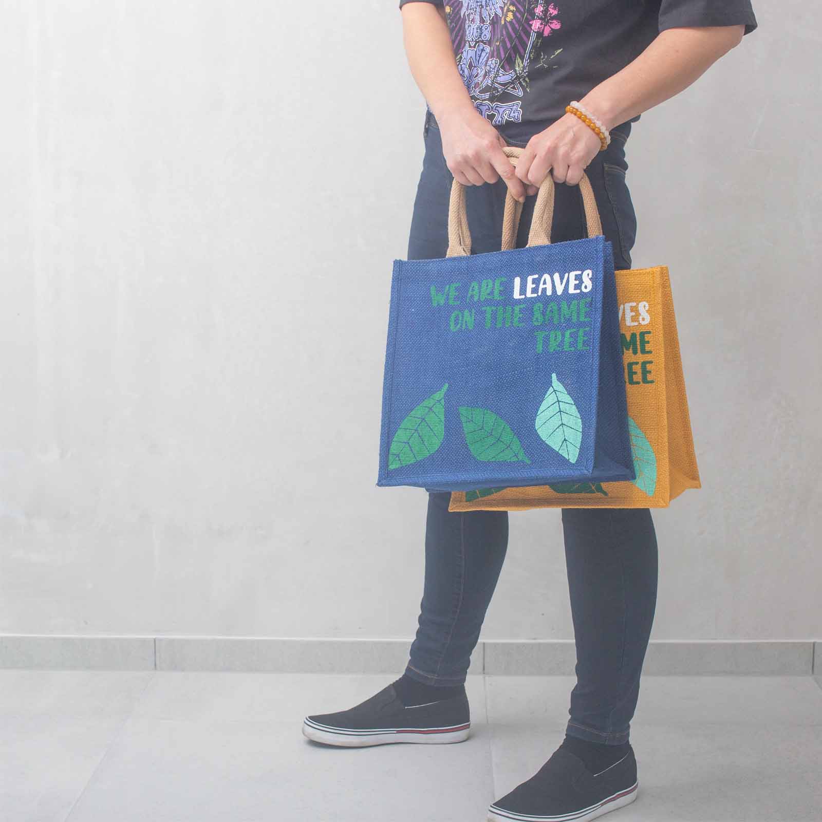Gamme grossiste de sacs en jute imprimé AW Artisan France