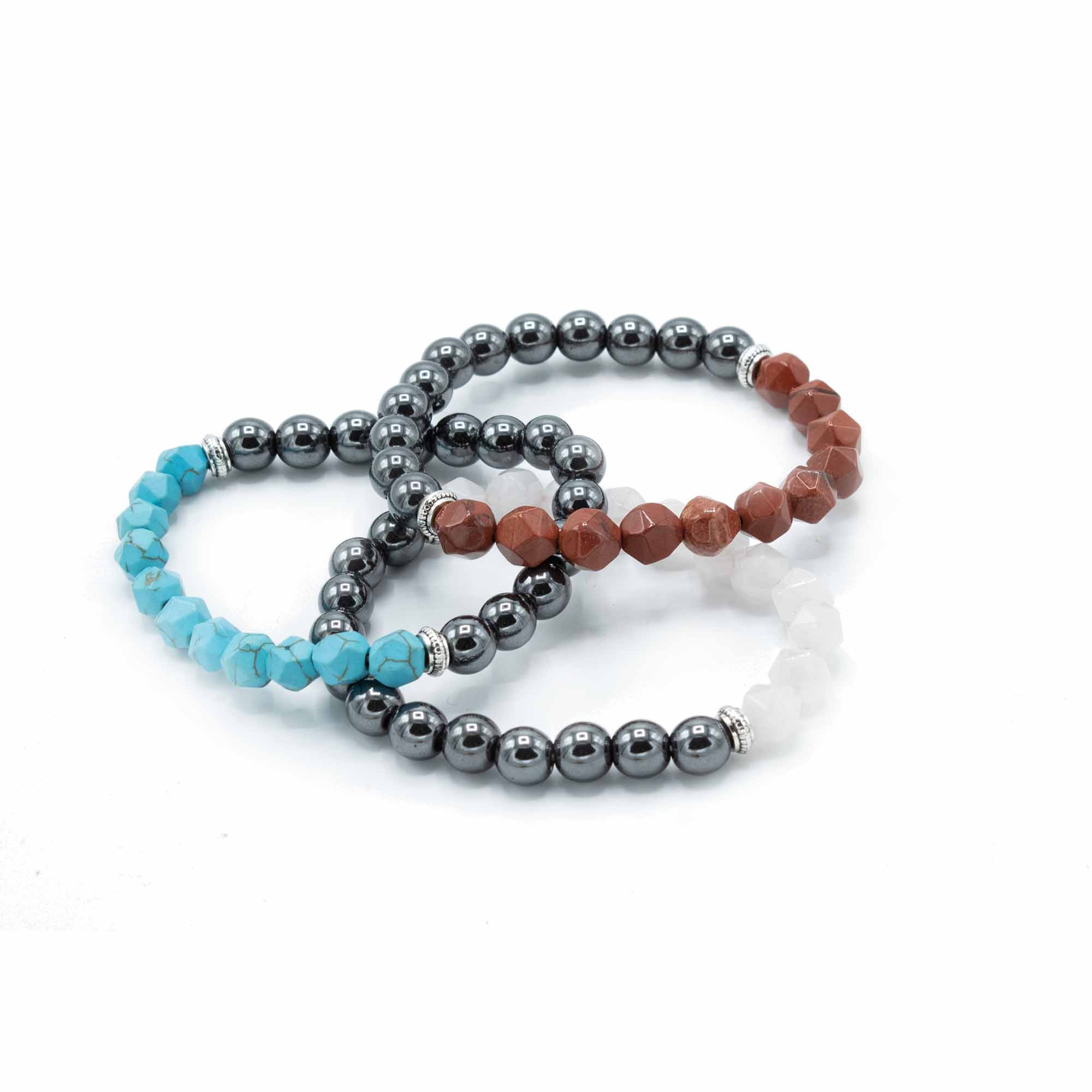 Bracelet de gemme à facette de vente en gros