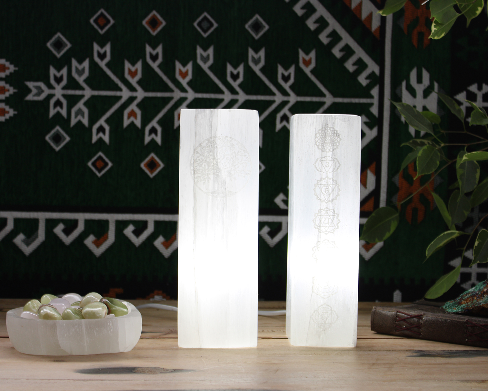 Lampe bloc de sélénite de vente en gros