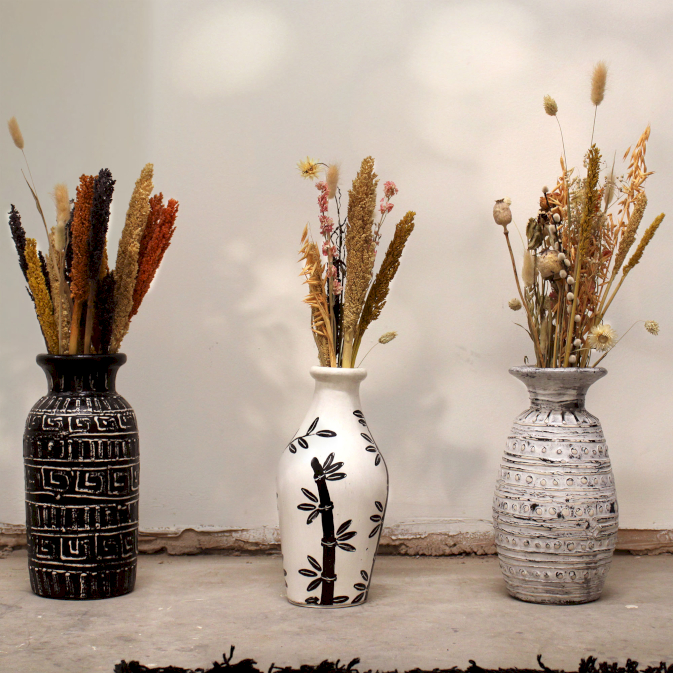 Gamme grossiste de vase en céramique artisanaux