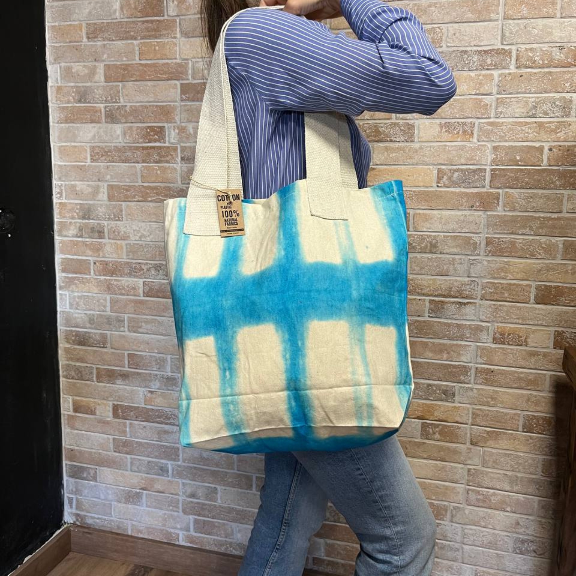 Sac en coton naturel tye-dye de gamme grossiste
