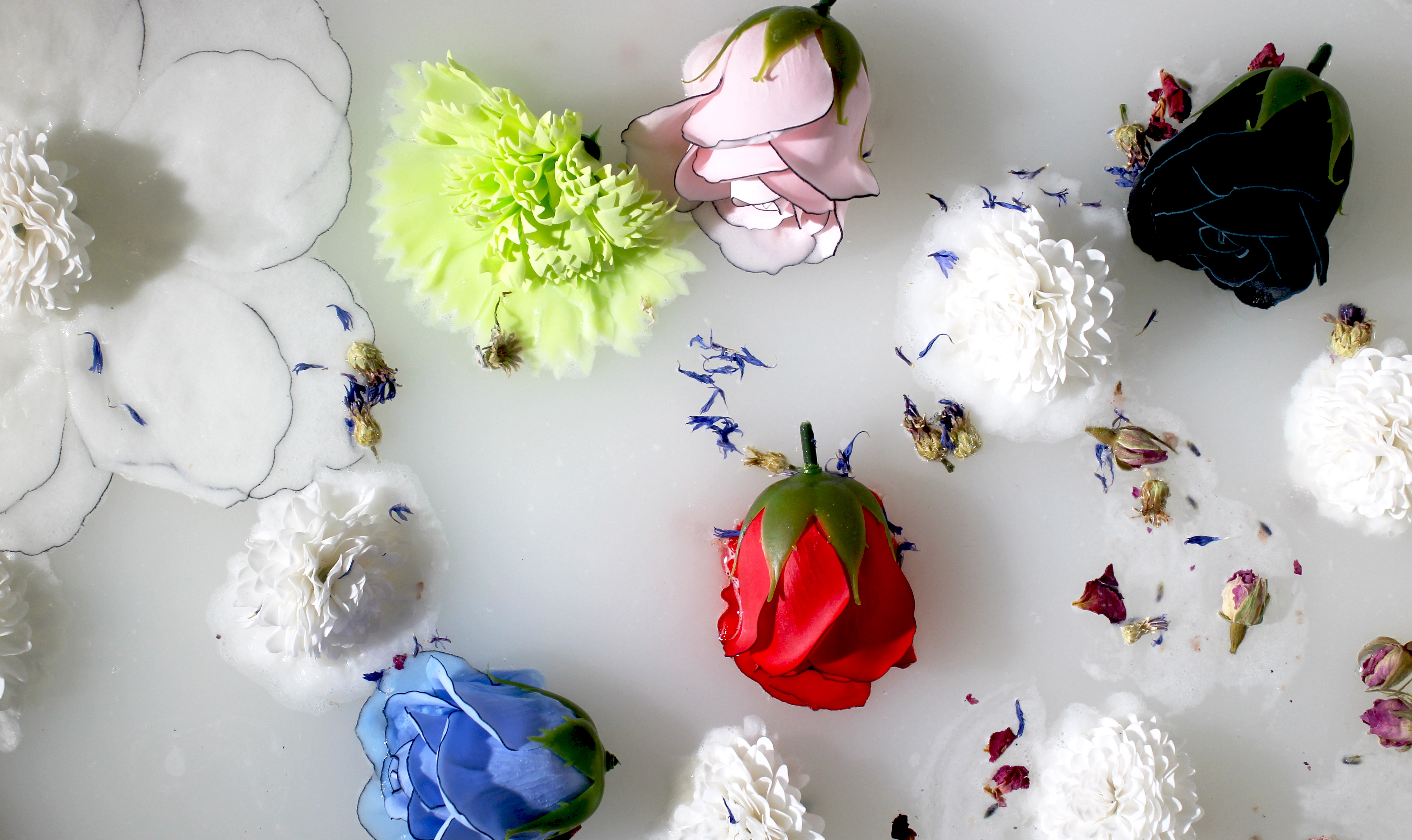Fleurs de savon & accessoires de gamme grossiste