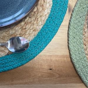 Sets de table en jute et coton naturel en gros