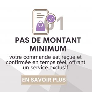 Pas de montant minimum