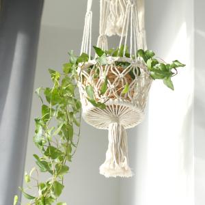 Suspension en macramé par AW Artisan France