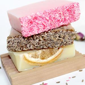 Fournisseur pains de savon artisanal à la coupe